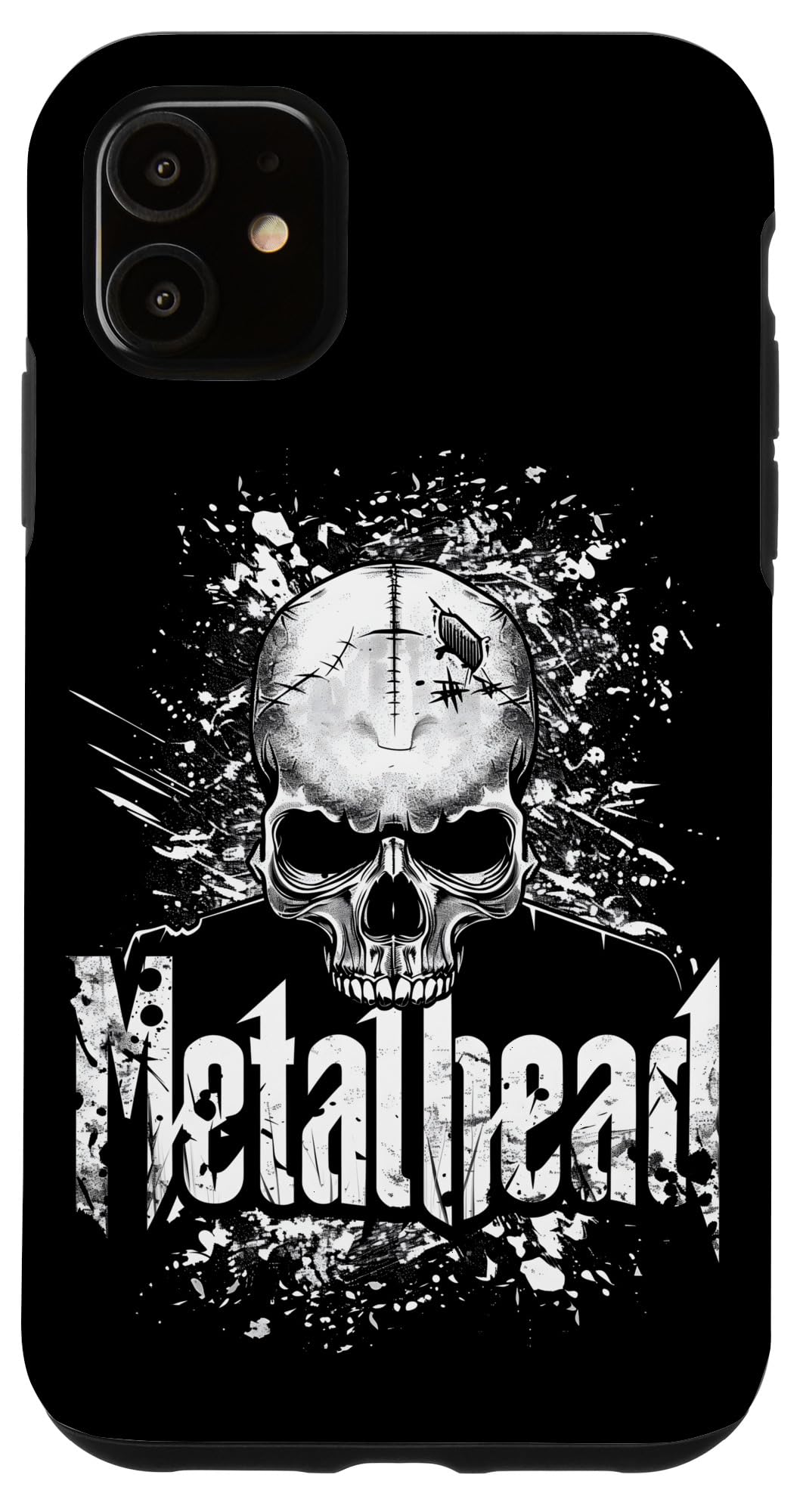 iPhone 11 Metalhead skull for mosher, metalheads and metal music fans Case
