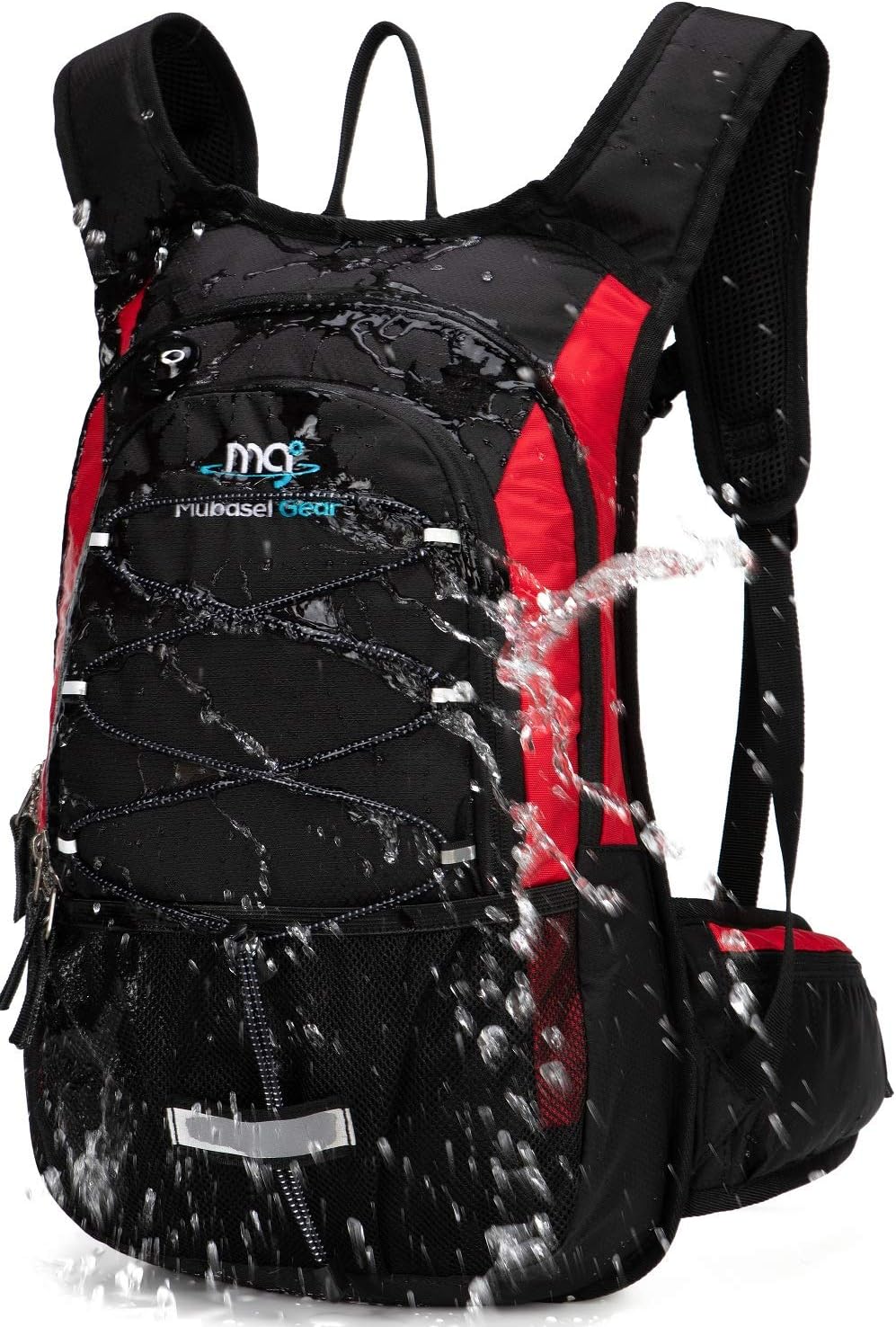 Mubasel Gear Insulated Hydration Backpack Pack with 2L BPA Free Bladder - Keeps Liquid Cool up to 4 Hours – for Running, Hiking, Cycling, Camping