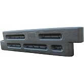 Playsafer Playground Edging Border -12" High Plastic Interlocking Timber for Playgrounds, and Play-Areas - Black - 52" L X 4" W X 12" H (6 Pack)
