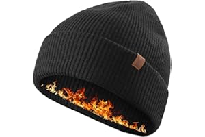 TRENDOUX Beanie Winter Hat Men Women - Merino Wool Cap, Soft Knit Hat, Stretchy Winter Beanie Gift for Cold Weather