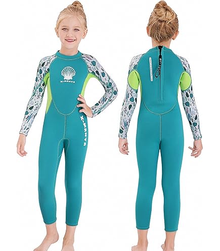 Kinderen Wetsuit Warme 2.5Mm Lange Mouwen Een Stuk