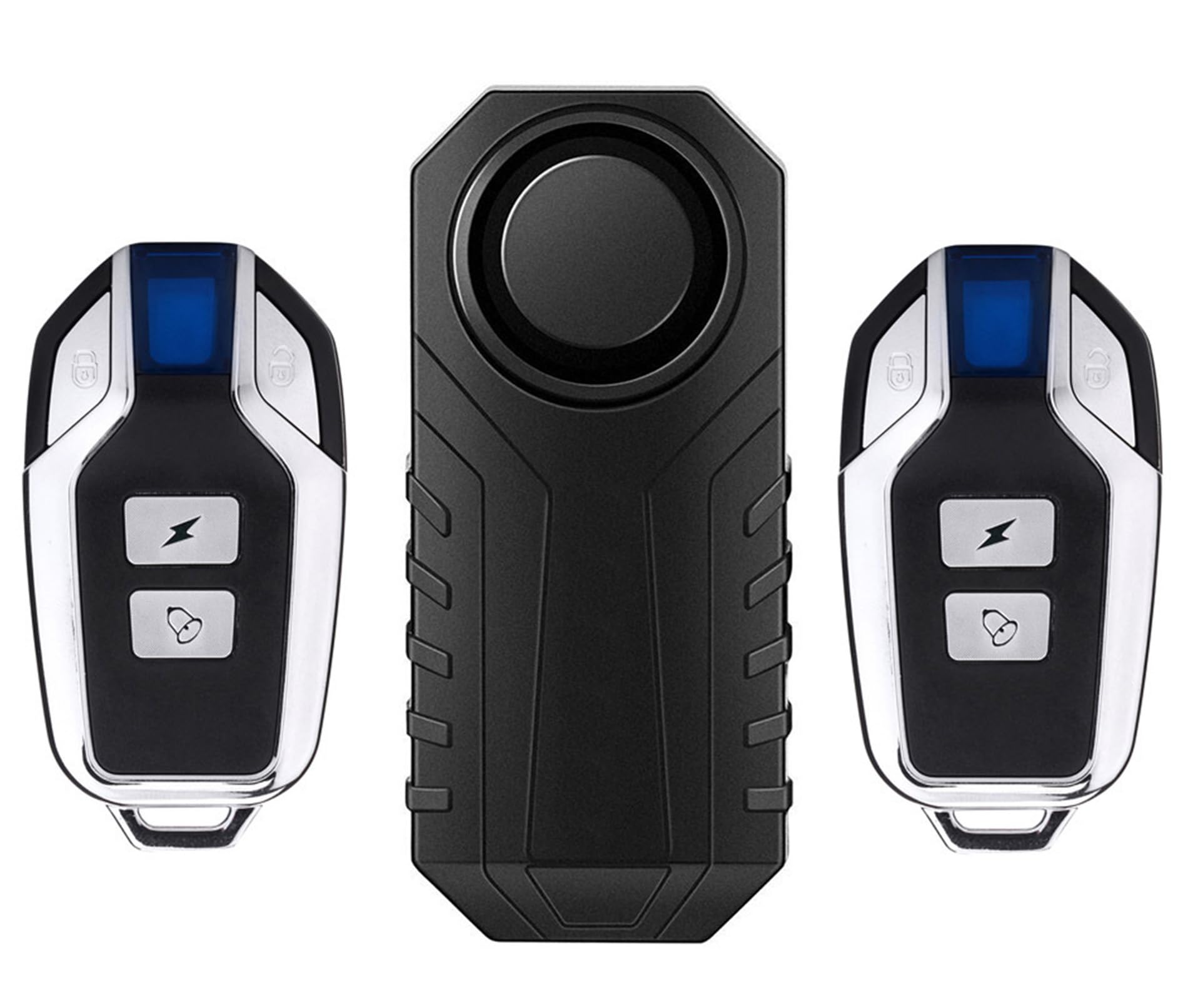 Meichoon Anti Theft Burglar Bike Alarm Wireless Vibration Motion Sensor Waterproof with 2 Remote Control 113db Super Loud for Bicycle Motorcycle Car Scooter Vehicles
