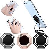 Frienda 3 Pieces Phone Ring Holder Stand Finger Kickstand 360 Degree Rotation Foldable Phone Grip Metal Cellphone Stand for Magnetic Car Mount Desk, Compatible with Most Smartphones, 3 Colors