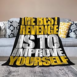 Inspirational Slogan Blankets 50”x40” for Women