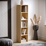 Vida Designs Oxford 5 Tier Cube Bookcase Oak Shelving Unit view 6