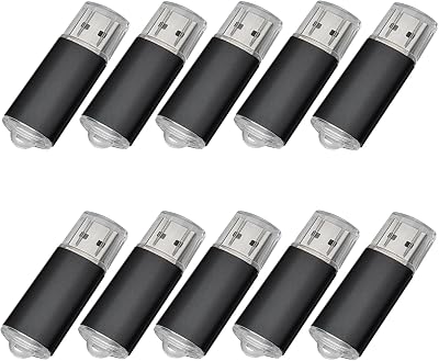 Fenglangrong 10x 16GB USB 2.0 Flash Drives Thumb Drive Memory Stick Black