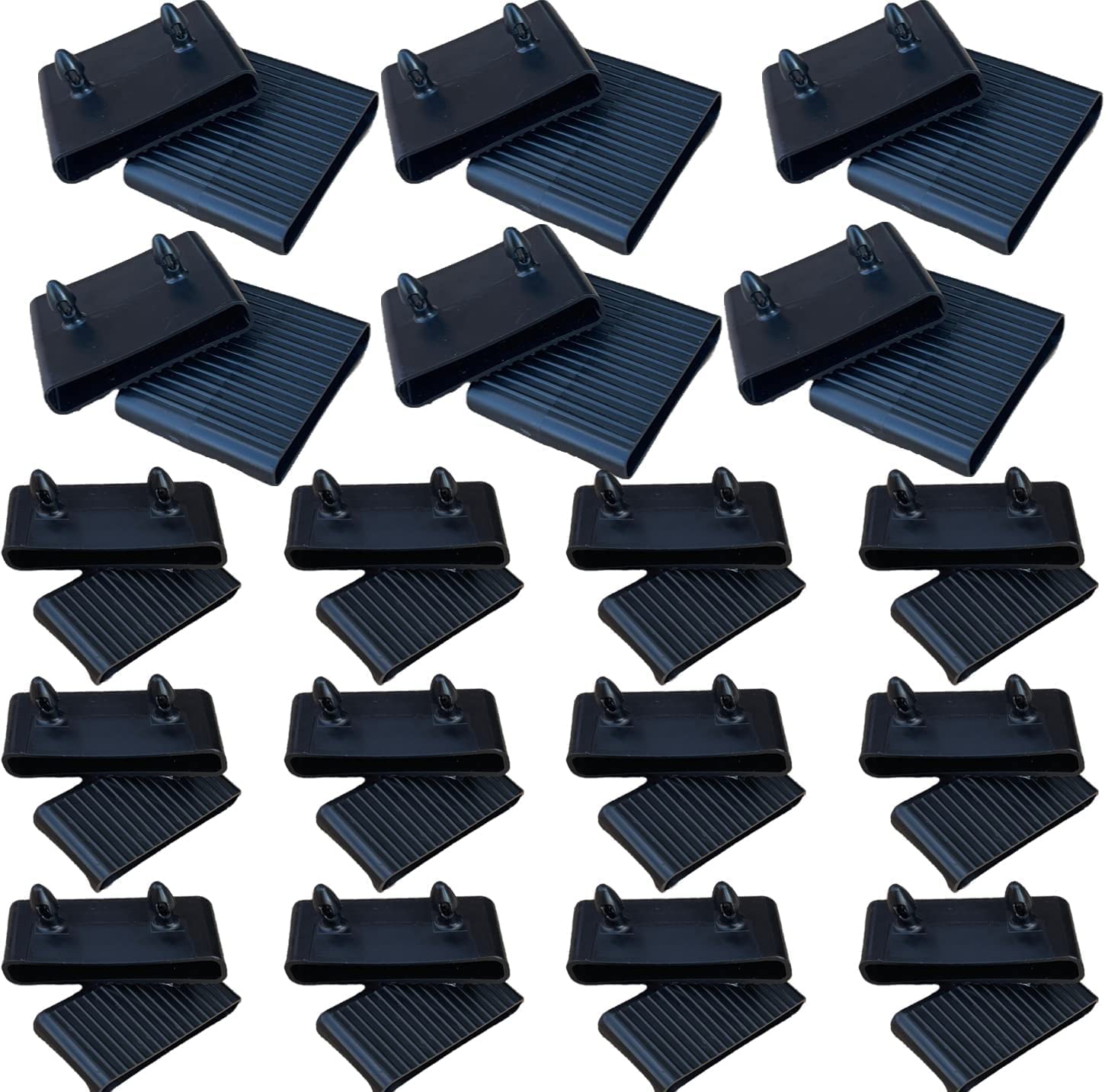 HowseHold Bed Slat Holder Kits Bundle of 36, 24 End Bed Slat holders, 12 Centre Bed Slat Holders - Suitable for Single Double King Queen Size Beds