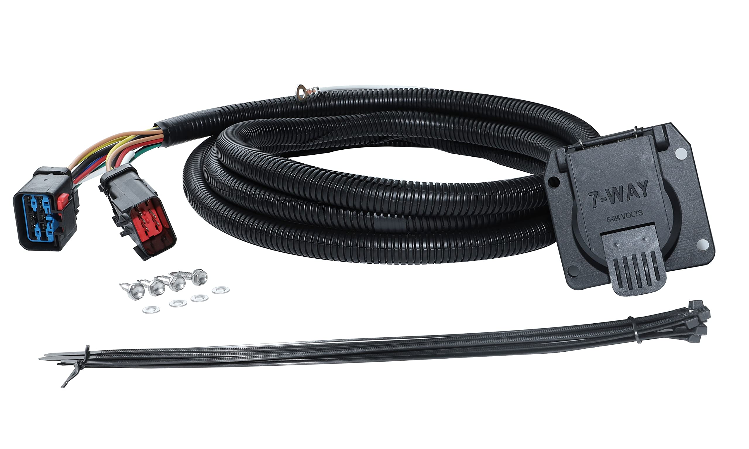 Photo 1 of Oyviny 11-Foot 7 Way RV Trailer Wiring Extension Harness for 1995-2008 Dodge Ram 1500/1995-2009 Ram 2500,3500/1995-2010 Dodge Dakota, Adds 7-Way RV Blade to Pull 5th-Wheel or Gooseneck