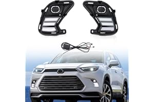 ITrims Daytime Running Lights for Toyota Grand Highlander 2024 2025 2026 Front Bumper Lamp Car Accessories LED DRL Replacemen