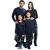 Fruit of the Loom Men Matching Holiday Family Sleep Pajama Set for Women, Men, and Kids