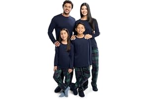 Fruit of the Loom Men Matching Holiday Family Sleep Pajama Set for Women, Men, and Kids