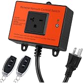 Automatic Remote Vacuum Switch, 220V Wireless Remote Control Dust Collector Starter Outlet Switch (Battery Included)