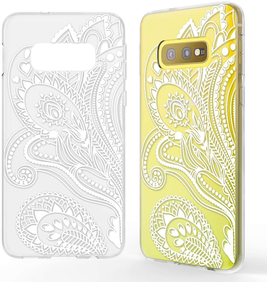 NALIA Pattern Case compatible with Samsung Galaxy S10e, Ultra-Thin Silicone Motif Design Phone Cover Protector Soft Skin, Slim Shockproof Gel Bumper Protective Backcover, Designs:Artificial Flowers
