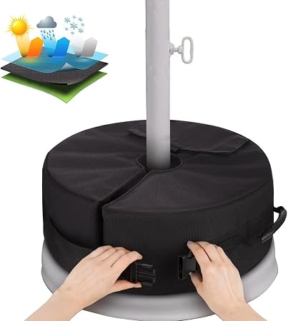 Umbrella Base Weight Bag Weather And Uv Resistant Sand Bags Up To 85 Ponds Of Sand Fits Any Offset Outdoor Patio Umbrella Stand Amazon Co Uk Garden Outdoors