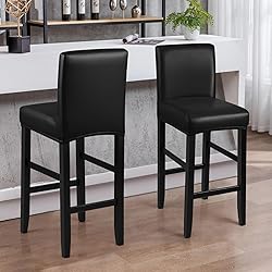 YISUN Bar Stool Covers, Stretch Waterproof PU Bar