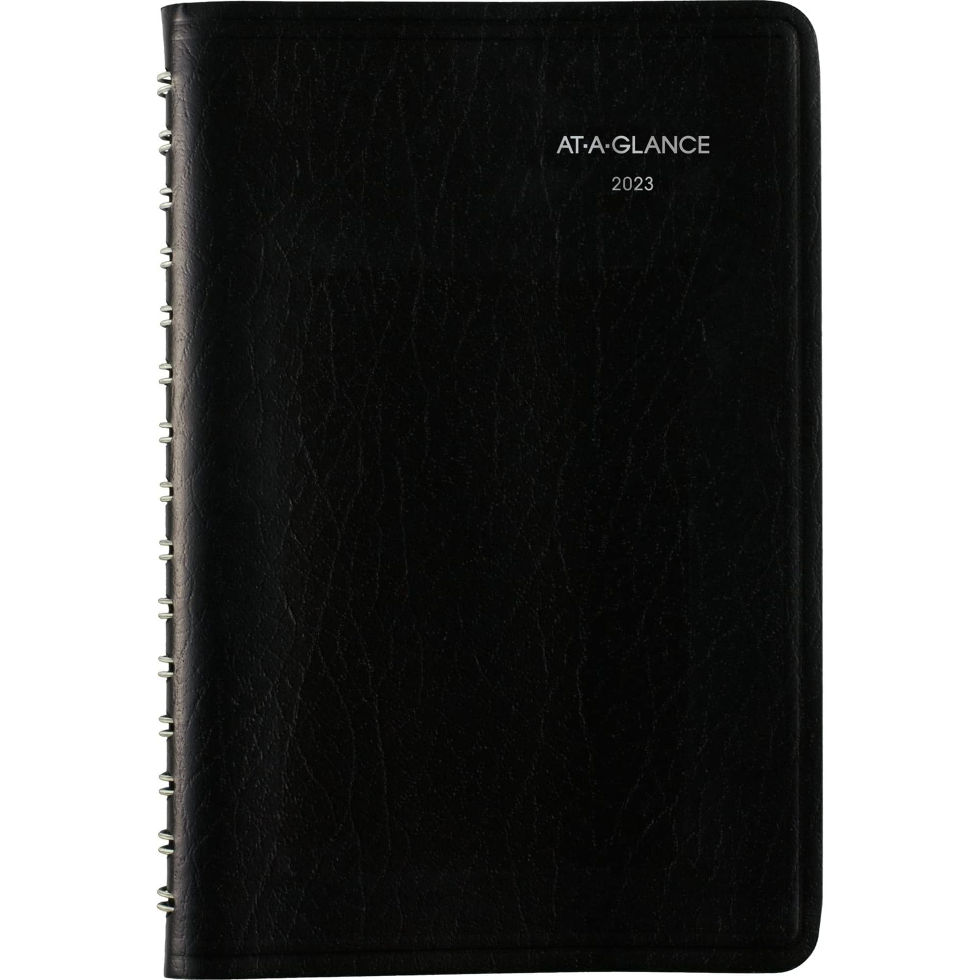 AT-A-GLANCE 2023 Daily Planner, DayMinder, Hourly Appointment Book, 5" x 8", Small, Hourly, Black (SK4400) — image 1