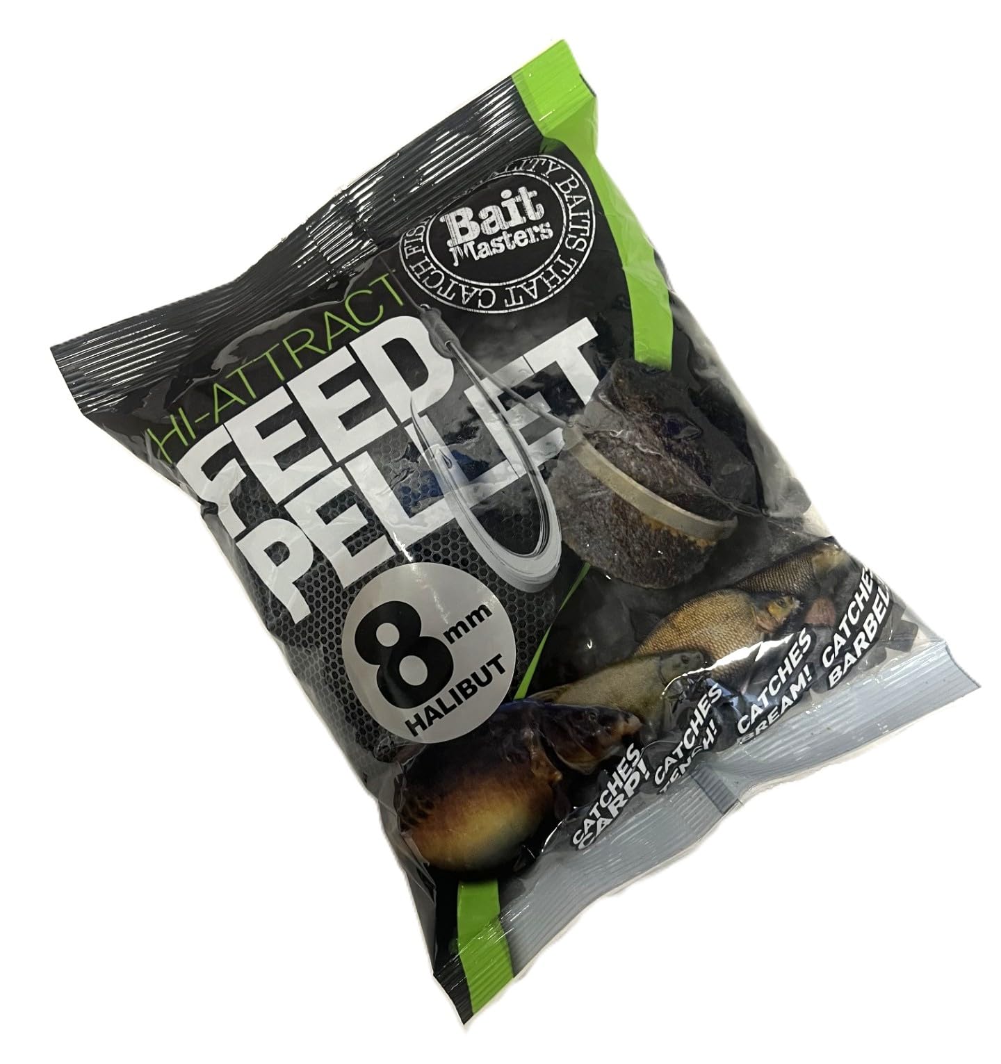 Bait Masters Feed Pellets - Halibut 8mm 500g Fishing Bait