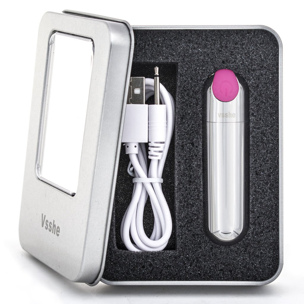 Vsshe Bullet Vibrant Massager with USB Rechargeable