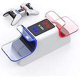 PS5 Controller Charger Station, Portable Dualsense Charging Station with LED Indicator Wireless Controller Charger for Playst