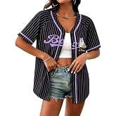 Halloween Shirt for Women Halloween Baseball Jersey | Halloween Shirt Women Boo Shirt Magic Halloween Shirts Vintage Halloween Tees Ghost Graphic Tee Button Down Short Sleeve Top