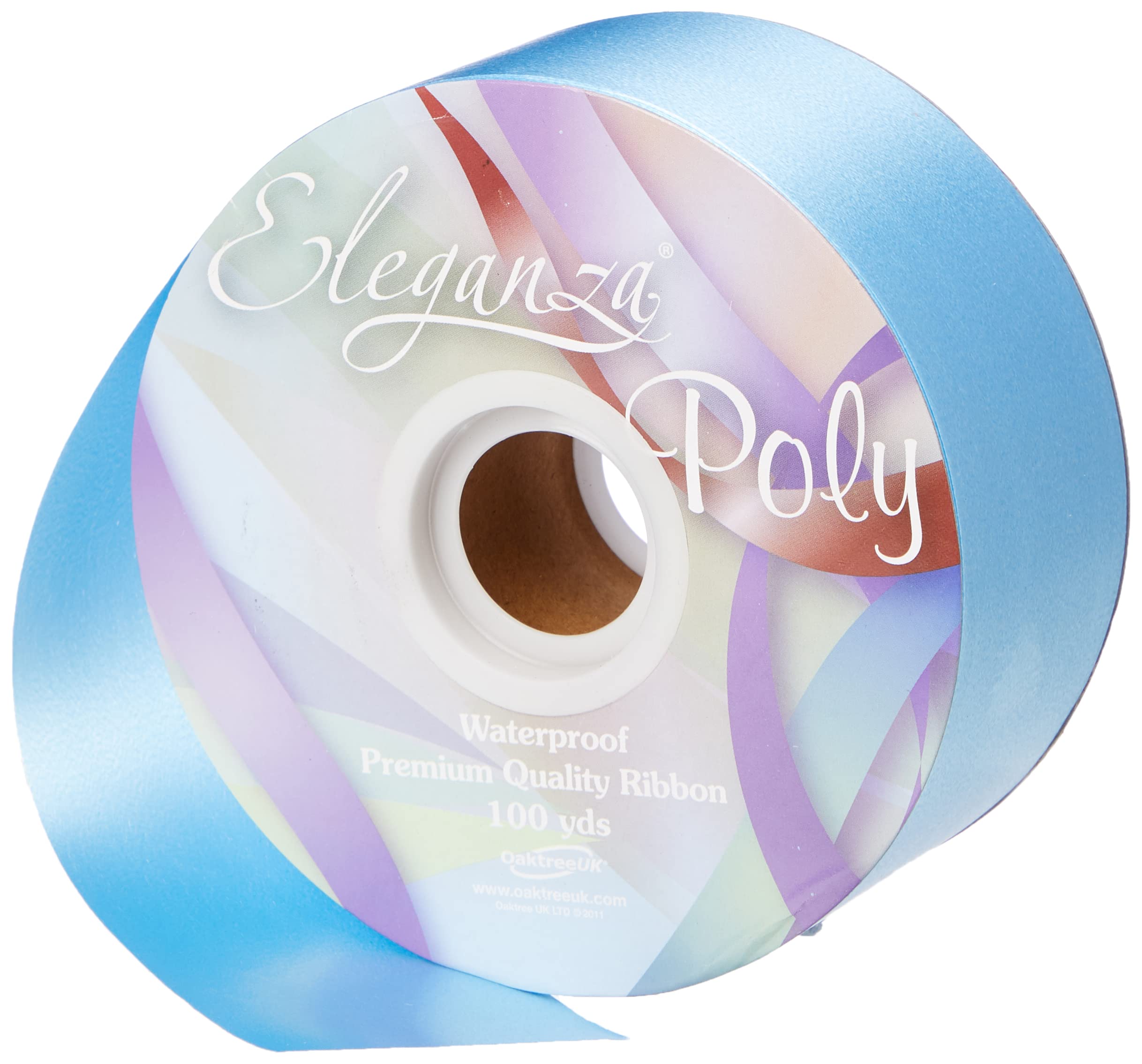 Eleganza Waterproof Poly Ribbon, Light Blue, 50 mm x 91 m
