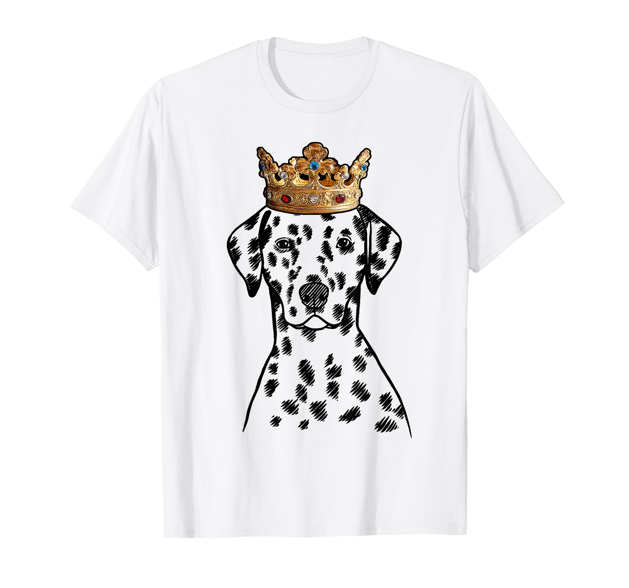 Dalmatian dog wearing a crown T-Shirt