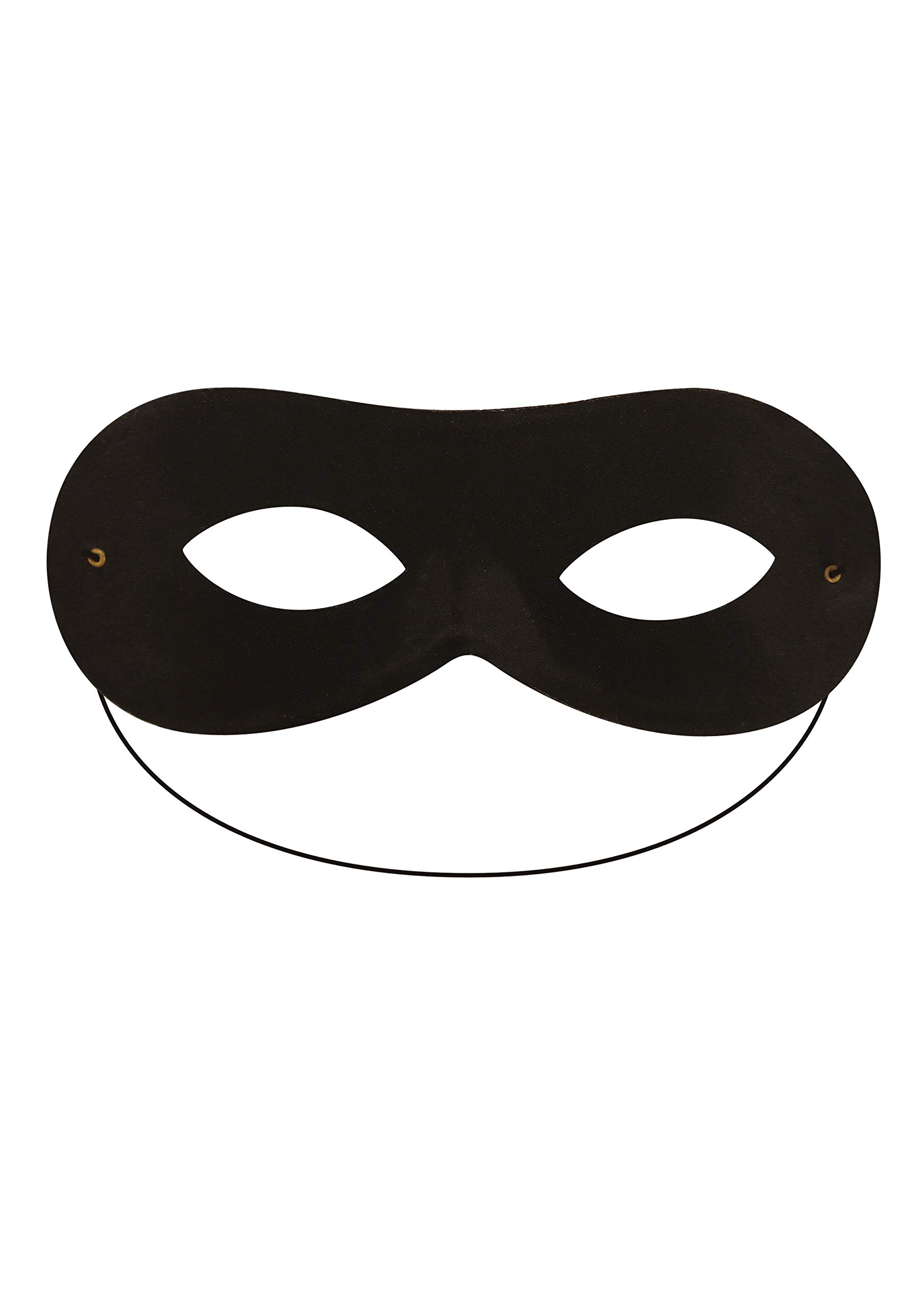 HENBRANDT Black Cloth Domino Eye Masks - Fancy Dress Accessories/Masquerade Carnival Party Masks/Halloween Outfit (5)