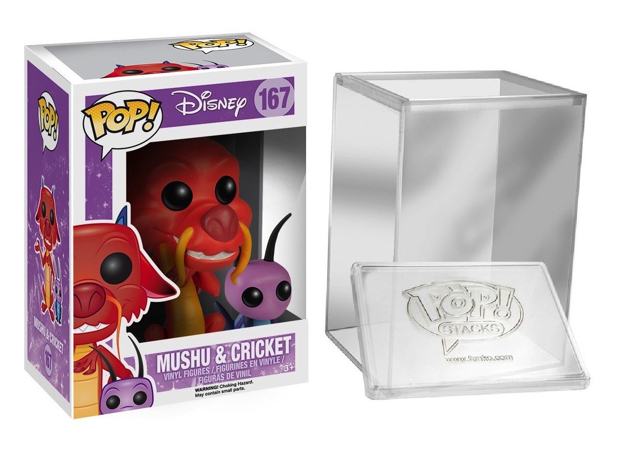 Funko Pop Disney Series 8: Mulan Mushu Cricket Pop Protector Case