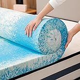 Bynex 2 Inch Gel Memory Foam Mattress Topper, Full Size Cooling Bed Topper for Back Pain & Pressure Relief
