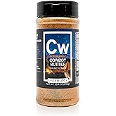 Spiceology – Derek Wolf Cowboy Butter Seasoning – Bold & Buttery Blend with Garlic, Smoked Paprika & Mustard – Perfect for Beef Brisket, Pork Chops, Chicken Thighs & Steak – 10.4 oz