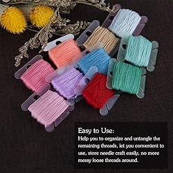 100 Pcs Plastic Floss Bobbin, Embroidery Floss