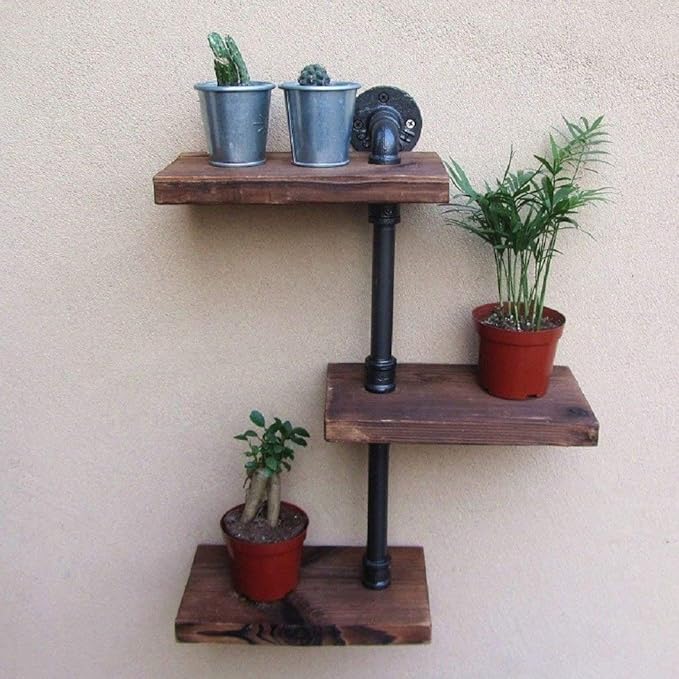 Homezone Vintage Shabby Chic Wandmontage 3 Ebenen Rustikale