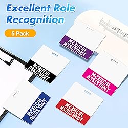 Besoar 5 Pack Medical Assistant Badge Buddy Card
