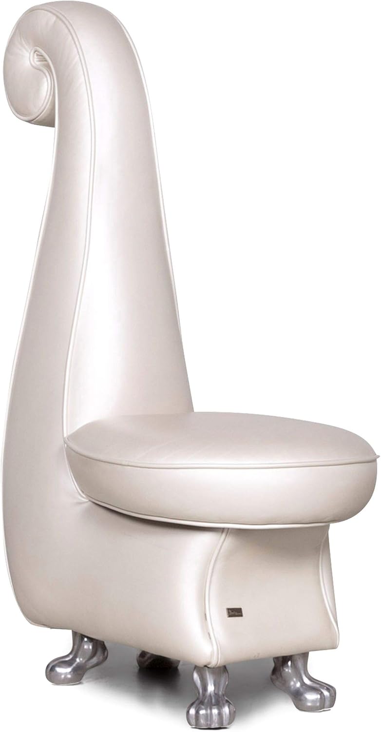 Bretz Rocky Designer Leather Armchair White Mother Of Pearl Chair Sanaa Amazon Co Uk Kitchen Home