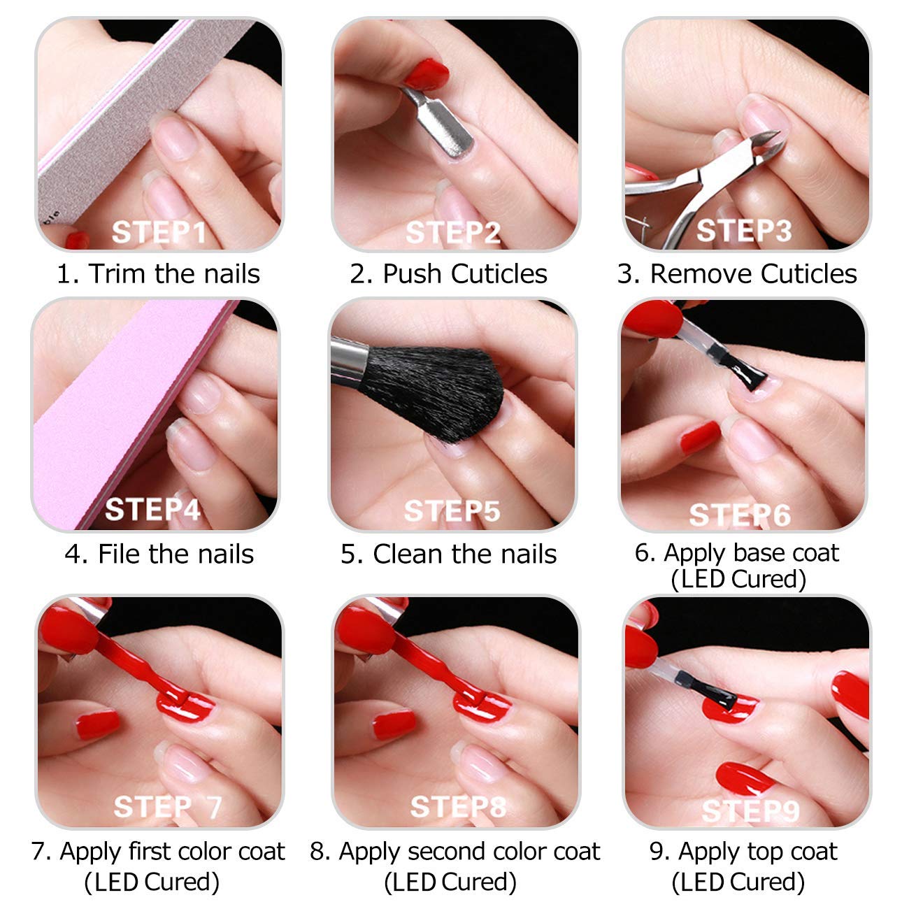 Beetles Gel No Wipe Top Coat - Shine Finish and Long Lasting, Soak Off Nail Lamp Gel, 15ml : Beauty