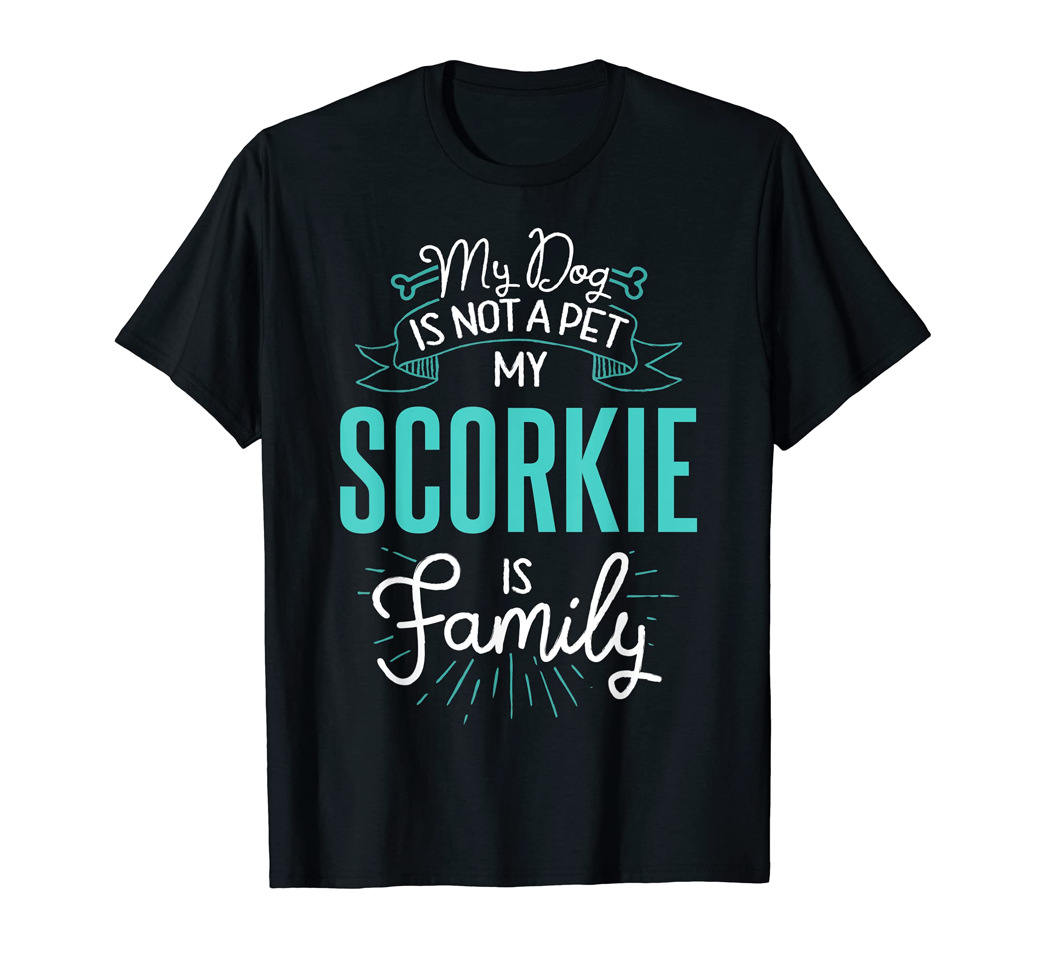 Cute Scorkie Design Family Dog Giftn T-Shirt