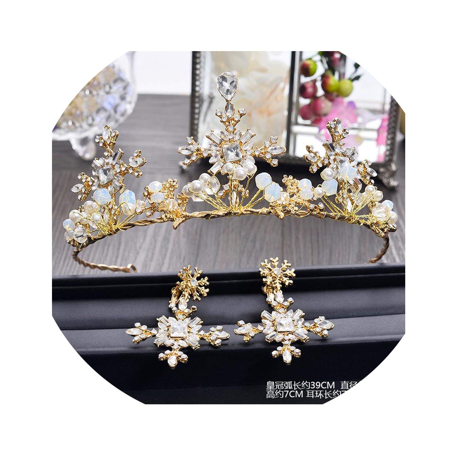 Amazon Com Baroque Gold Hair Jewelry Hairband Set Chinese