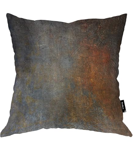 Western Tribal Geometric Throw Pillow Covers Set Of 2 - 18x18 Inch Brown Southwest Style Pillowcases