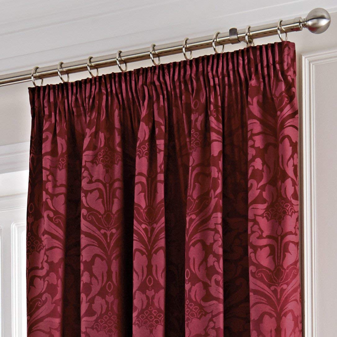 Fusion Eastbourne Curtains, 168 x 229cm, Burgundy