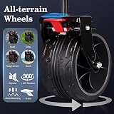 Sekey 200L Folding Festival Trolley All-Terrain Wheels 150KG Grey view 2