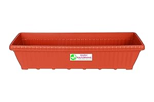 Easy Gardening Gardenia Rectangle Pots - Terracotta Color Planter (3)