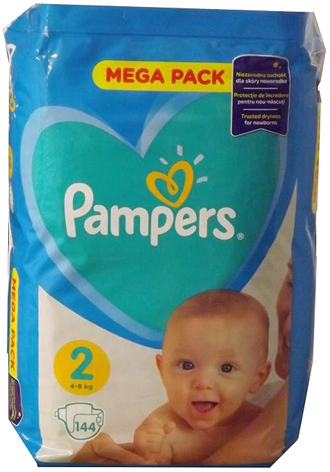 NEU 144 Pampers Windeln Newborns, Größe 2, 4-8 KG