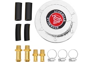 Top10 Racing Manual Adjustable Fuel Pressure Regulator Carburetor Carb Fuel Pump FPR Universal 1-5 Psi with 8mm 10mm adapters