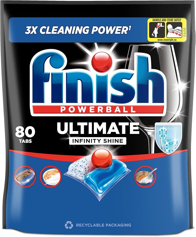Ultimate Infinity Shine Spülmaschinentabs Sparpack 80 Finish Caps