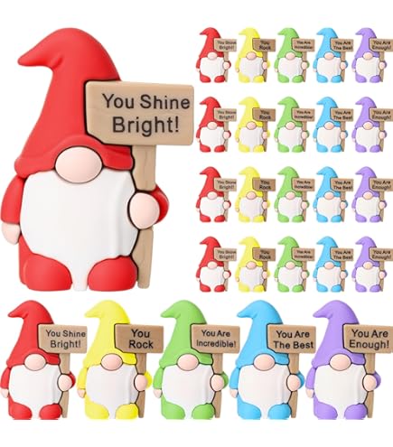 Amazon.com: Bucherry Mini Positive Gnomes Figures Miniature Tiny