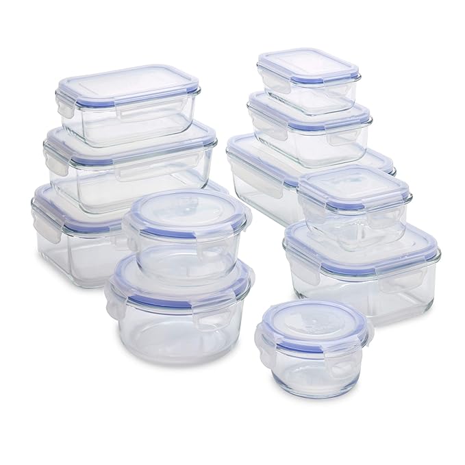 UberChef 22 Piece Food Storage containers with Lids BPA Free and