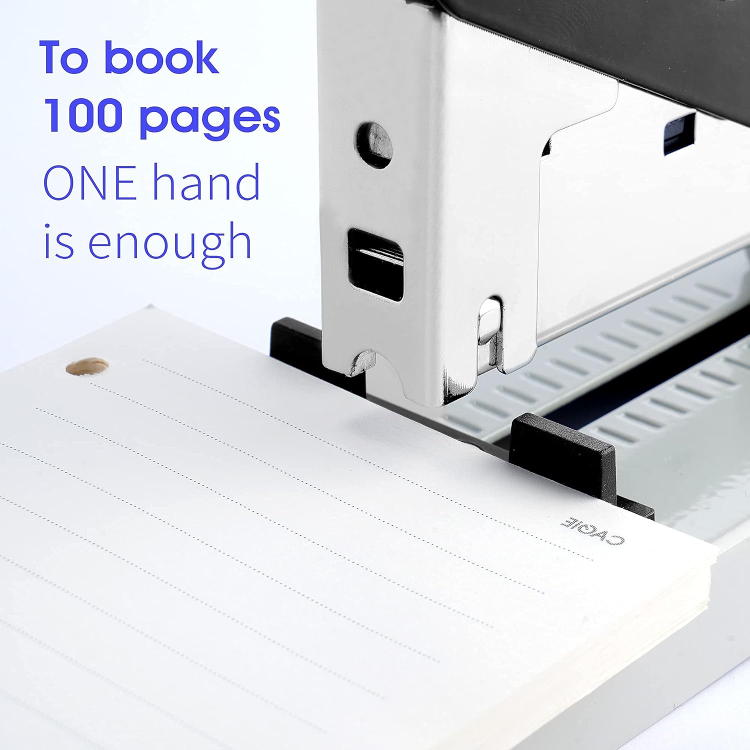 Stapler Heavy Duty, 100 Sheet high Office Stapler, with 4000 Staples, Manual Big Stapler, Metal Include 23/13 & 23/10 &23/8& 23/6 Staples Each 1000PCS : Office Products