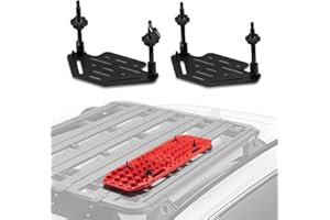 BUNKER INDUST Recovery Boards Mounting Kit, Only Fit for Bunker Traction Boards (Gen 7, 9, 10, 11), Bracket for Rooftop Platform with Lock ( Only for 2 Boards)
