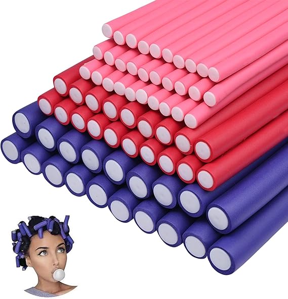 70 Pieces Foam Hair Curler Rods No Heat Flexible Hair Curling Rollers