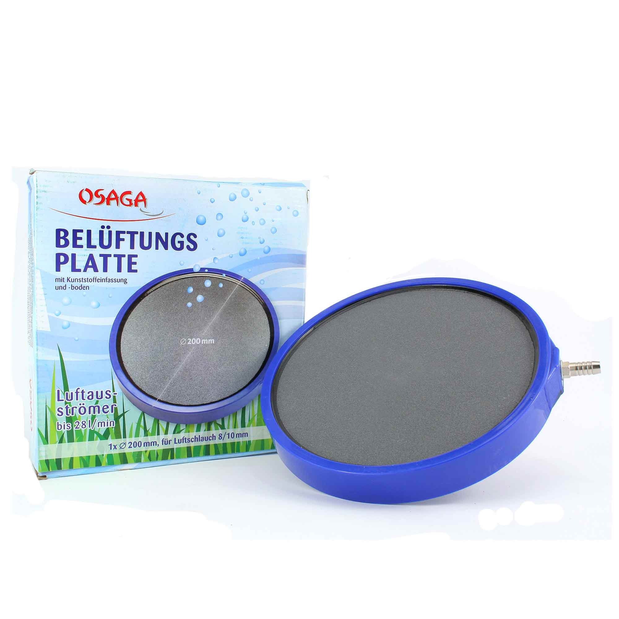 Osaga Airstone Air Stone Disc, 20 cm, Belüfer Sheet for Aquarium and Pond Ventilation